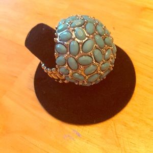 Faux turquoise stretch ring